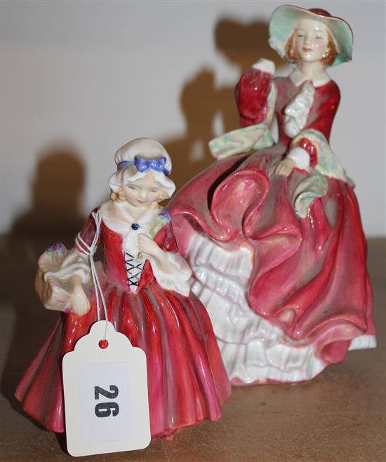 Two Doulton figures